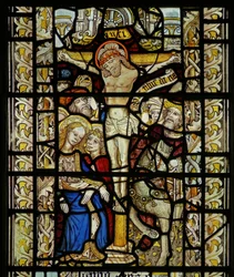 Window depicting the Crucifixion